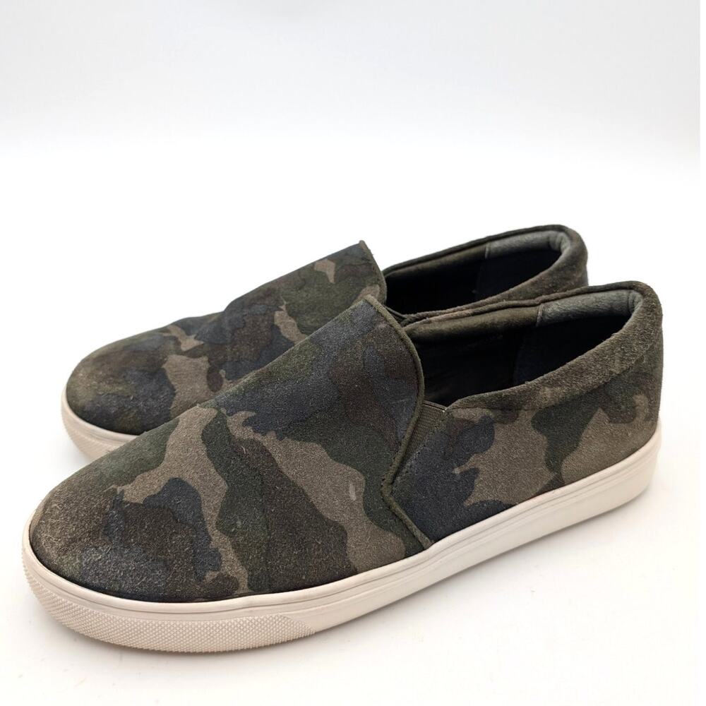 Blondo Gracie Waterproof Slip-On Sneaker Shoes Green/Camouflage Size US9M EU39.5
